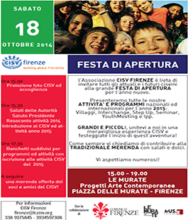 Associazione CISV Firenze: festa di apertura alle Murate
