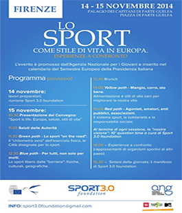 Agenzia Nazionale Giovani promuove a Firenze stili di vita sani grazie allo sport