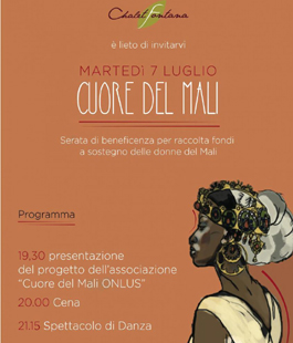 Chalet Fontana: cena e spettacolo di beneficenza per ''Cuore del Mali ONLUS''