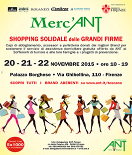 ''Merc'ANT'',  lo shopping solidale delle grandi firme a Palazzo Borghese-Aldobrandini