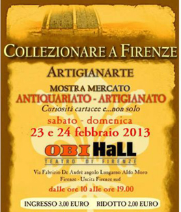 Collezionare a Firenze: Artigianarte all'Obihall
