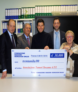 La Fondazione Biagioni Borgogni Onlus dona 30 mila Euro all'A.T.T.