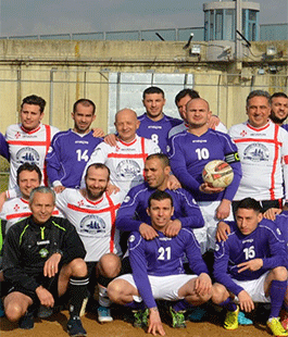 Sport in libertà: la squadra dei detenuti batte la formazione Comune-Uisp