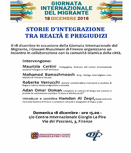 Giornata Internazionale del Migrante: convegno al Centro ''Giorgio La Pira''