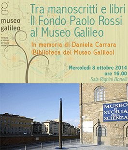Tra manoscritti e libri. Il fondo Rossi al Museo Galileo