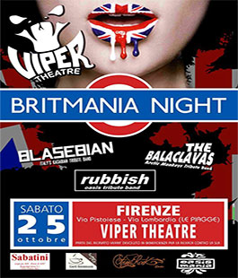 ''Britmania Night'' al Viper Theatre di Firenze