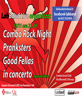Labband: Pranksters e Good Fellas in concerto alla Combo Rock Night