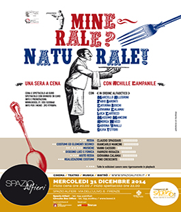 Capodanno allo Spazio Alfieri: cena e spettacolo teatrale ''Minerale? Naturale!''