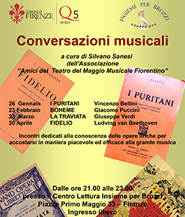 Conversazioni musicali: incontro su ''I puritani'' di Vincenzo Bellini a Brozzi