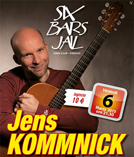 Jens Kommnick in concerto di chitarra acustica al Six Bars Jail