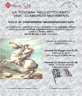 Al Teatro 334 di Brozzi un ciclo di conferenze per conoscere ''La Toscana nell'Ottocento''