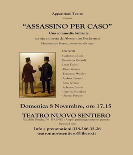 ''Assassinio per caso'' in scena al Teatro Nuovo Sentiero