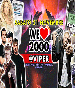 ''We Love 2000'', le hit del decennio 2000-2010 al Viper Theatre di Firenze