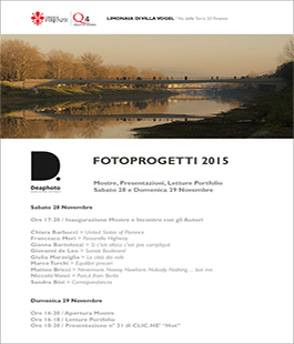 ''Fotoprogetti 2015'' in mostra alla Limonaia di Villa Vogel