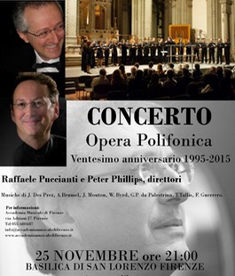La Basilica di S. Lorenzo ospita il concerto per il ventennale di ''Opera Polifonica''