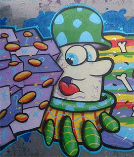''Graffiti Spring'', personale d'arte di Skim alla Galleria d'Arte Puzzle