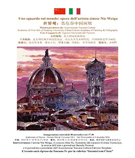 ''Uno sguardo sul mondo'', mostra dell'artista Nie Weigu all'Auditorium al Duomo