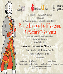 Il volume ''Pietro Leopoldo di Lorena. Un 'Grande' Granduca'' a Palazzo Vecchio
