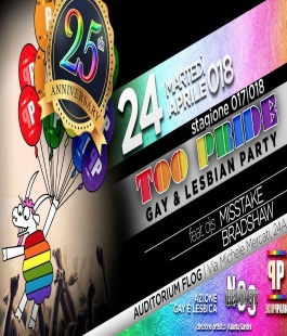 ''Too Pride'', l'ultimo appuntamento con i party di Azione Gay e Lesbica alla Flog
