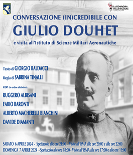 "Conversazione (in)credibile con Giulio Douhet" all'Istituto di Scienze Militari Aeronautiche
