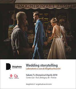 ''Wedding storytelling'', laboratorio fotografico con Angelica Braccini al Gav