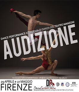 Dance Performance: audizione per danzatori e danzatrici del Teatro Manzoni di Firenze