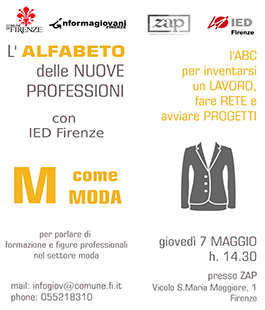 L'alfabeto delle nuove professioni: incontro sulla Moda con IED Firenze