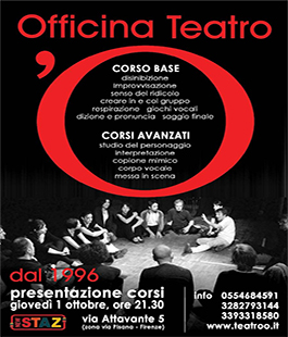 Nuovi Corsi di Teatro 2015-2016 a cura di Officina Teatro 'O