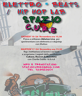 Elettro & Beats: hip hop lab allo Spazio Giovani C.U.R.E.