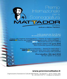Mattador: il Premio internazionale per la sceneggiatura