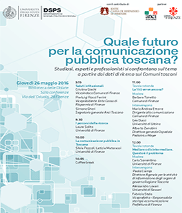 Giornata di studio ''Quale futuro per la comunicazione pubblica toscana?'' alle Oblate