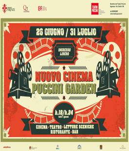 Nuovo Cinema Puccini Garden - programma della settimana dal 26 al 31 luglio